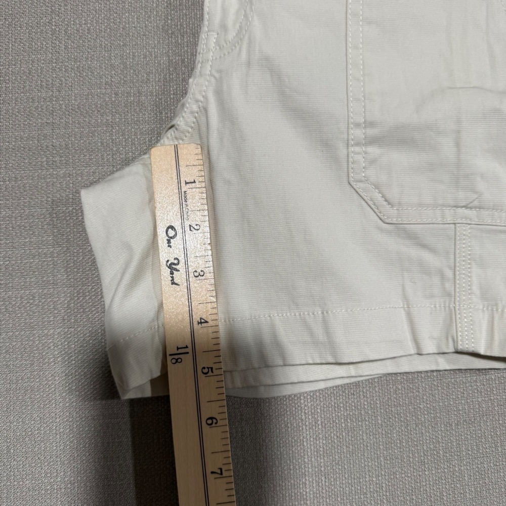 Prana Elle Shorts Womens 4 Chalk White Organic Cotton Stretch Hiking Gorpcore - Picture 8 of 8